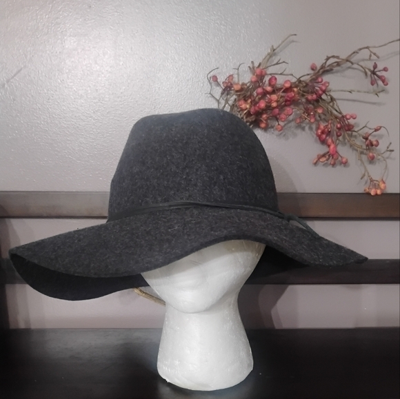 Phenix Accessories - Phenix Wool Adjustable Band Dark Heather Gray Fedora NWT